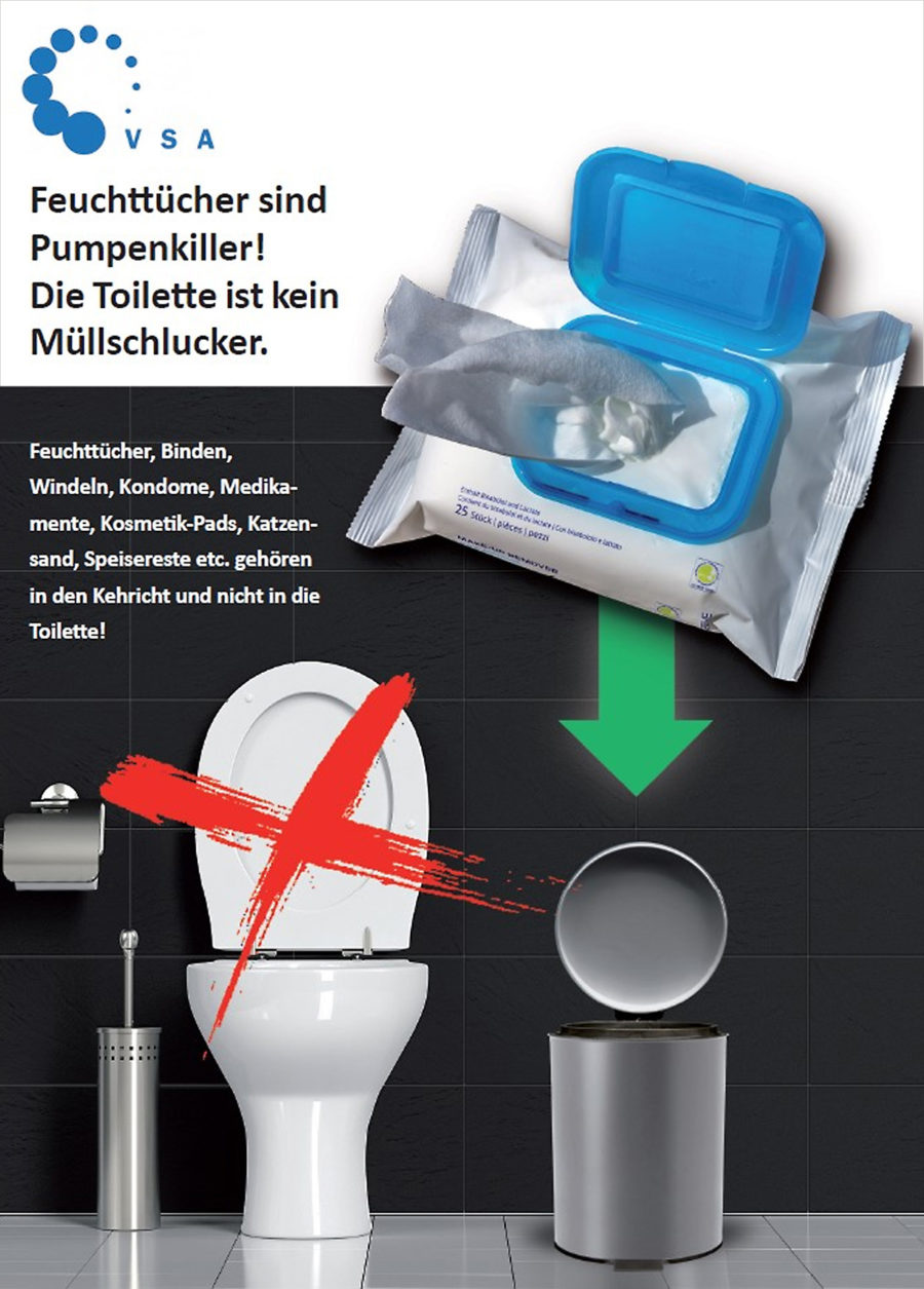 Feuchttücher sind Pumpenkiller